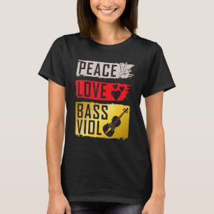 T-shirt Viol basse viola Da Gamba instrument de musique Vi