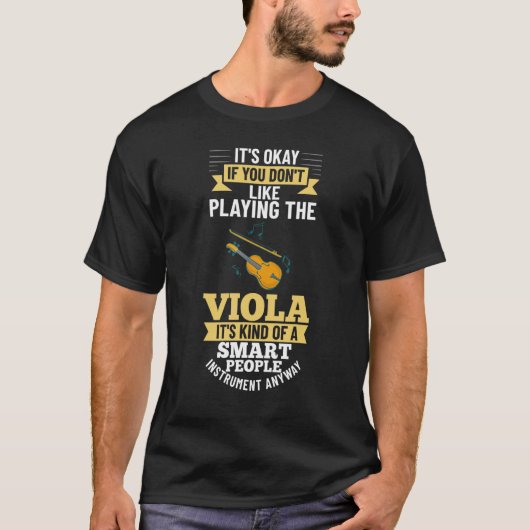 T-shirt Viola Instrument Music Notes Lecteur Leçon Début (Devant)
