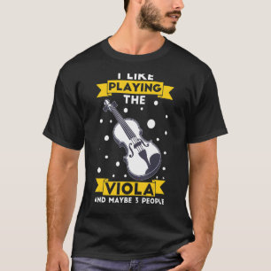 T-shirt Viola Instrument Music Notes Lecteur Leçon Début