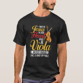 T-shirt Viola Instrument Music Notes Player Lesson Beginne (Devant)