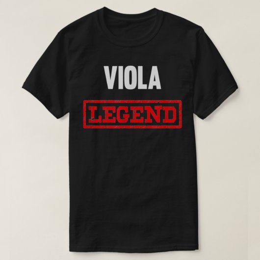 T-shirt Viola Legend Musical Instrument Violist (Design devant)