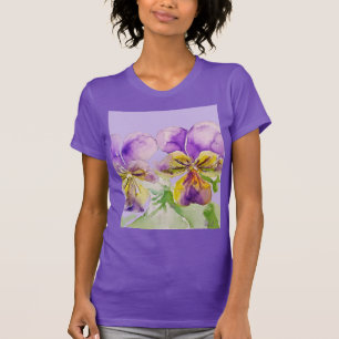 T-shirt Viole de violet de violet de violet à l'alto flor
