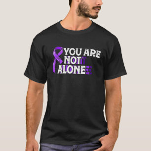 T-shirt Violence domestique Violet guerrier ribbon soutien
