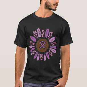 T-shirt Violence familiale Sunflower Purple Ribbon Lauréat