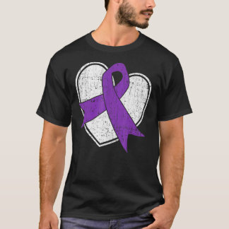T-shirt Violences conjugales Soutien au Ruban Violet