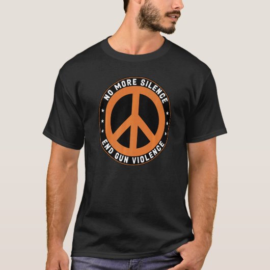 T-shirt Violences des armes à feu Plus de silence Fin de v (Devant)