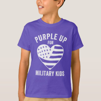 T-shirt Violer les enfants militaires Sensibilisation des 