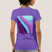 T-shirt Violet Abstrait Art 308 (Dos)