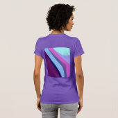T-shirt Violet Abstrait Art 308 (Dos entier)