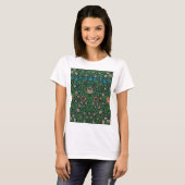 T-shirt Violet and Columbine, William Morris (Devant entier)