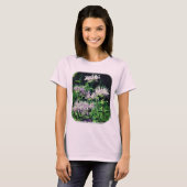 T-shirt Violet Bee Balm Fleurs Nature (Devant entier)