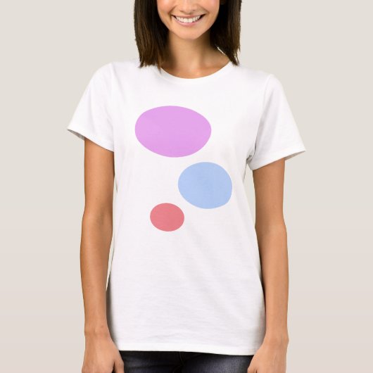 T-shirt Violet Bleu et Rose (Devant)