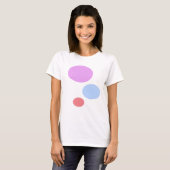 T-shirt Violet Bleu et Rose (Devant entier)