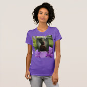 T-shirt violet, chemise, femme, prière, inspiration, (Devant entier)