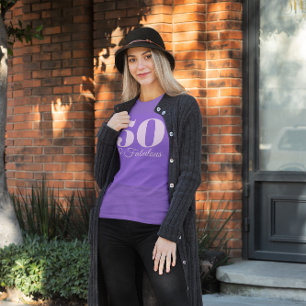 T-shirt Violet Clair Numéro 50 & Fabuleux