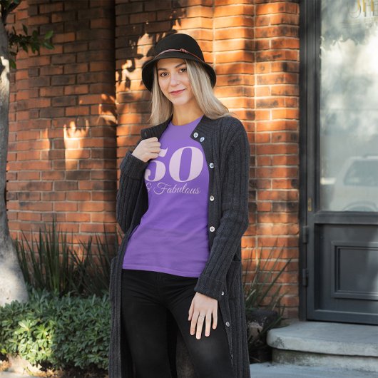 T-shirt Violet Clair Numéro 50 & Fabuleux