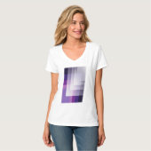 T-shirt Violet et blanc (Devant entier)