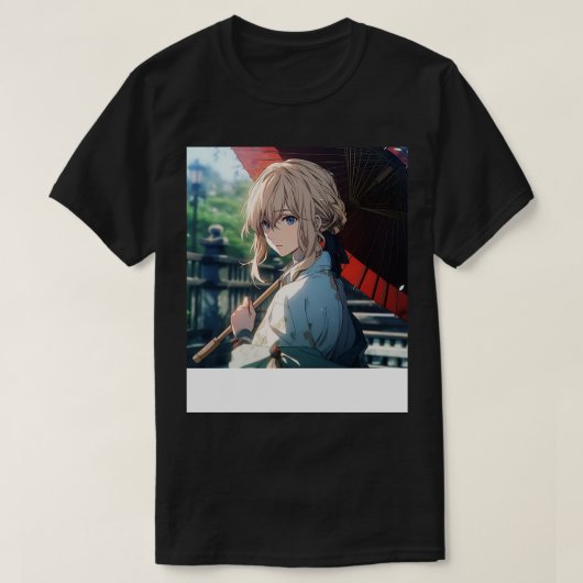 T-shirt violet evergarden kimono (Design devant)