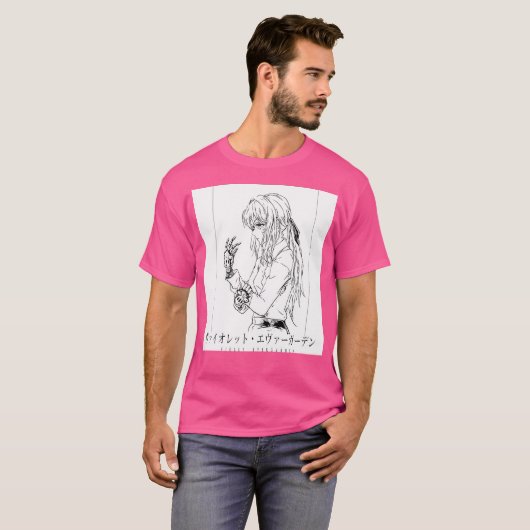 T-shirt Violet Evergarden - Violet (Mono) (Devant entier)