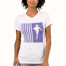 Violet Grandes Modernes avec Silhouette Mode