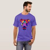 T-shirt violet hommes Alexander's Dog (Devant entier)