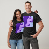 T-shirt Violet Malamute (Unisexe)
