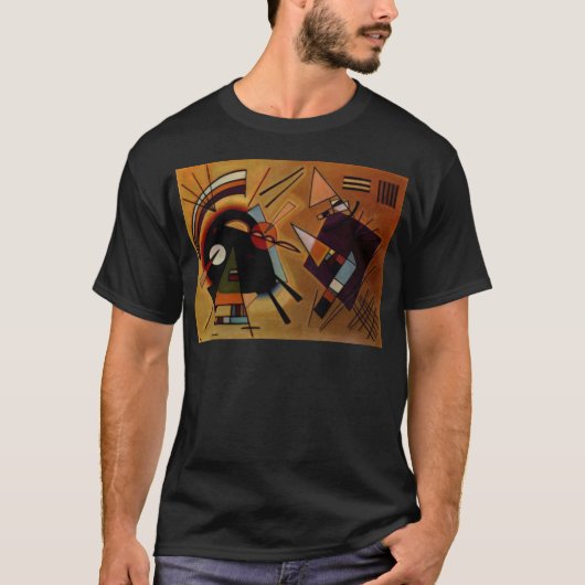 T-shirt Violet noir Kandinsky (Devant)