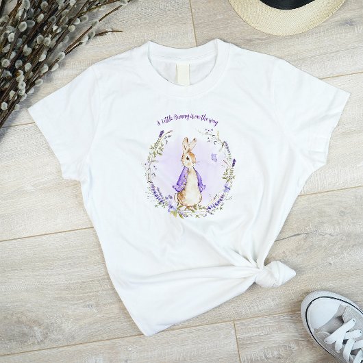 T-shirt violet Peter Rabbit