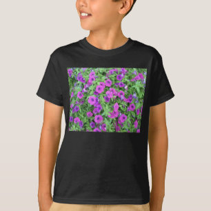 T-shirt violet Petunias pour enfants foncé