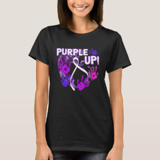 T-shirt Violet pour le mois de l'enfant militaire