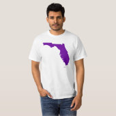 T-shirt Violet Pourpre Floride (Devant entier)