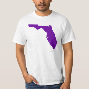 T-shirt Violet Pourpre Floride