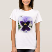 T-shirt violet profond sur blanc (Devant)