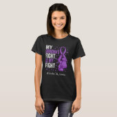 T-shirt Violet Ruban Grand-mère Ulcerative Colitis Aware (Devant entier)