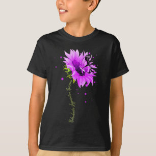 T-shirt Violet Ruban Papier à surdose Sensibilisation Femm