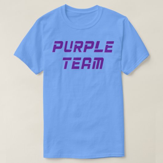 T-shirt Violet Team Cyber Security Ethique Hacker Dit (Design devant)
