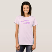 T-shirt Violet "Type d'Ovidius Naso" (Devant entier)