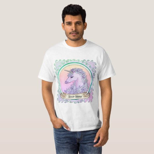 T-shirt Violet Unicorn (Devant entier)