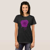 T-shirt Violet violet fondu Rose Flower Gardener Botanis (Devant entier)