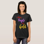 T-shirt Violette et Or Inconditionnels (Devant entier)