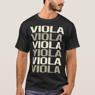 T-shirt Violeur de violoniste en alto de texte blanc