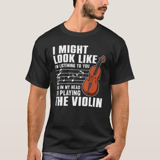 T-shirt Violin For Men Women Violinist Violin Player 3 (Devant)