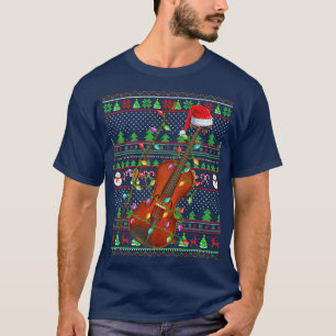 T-shirt Violin Music Lover Family Matching Ugly Violin Chr