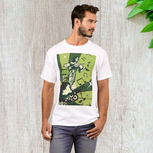 T-shirt Violin Player Musical Notes