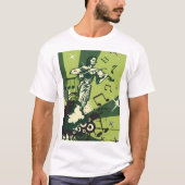 T-shirt Violin Player Musical Notes (Devant)
