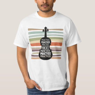 T-shirt violin retro