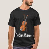 T-shirt Violinis Treble Maker Violon avec arc (Devant)