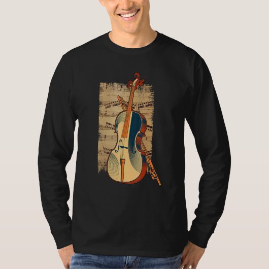 T-shirt Violinis vintage Fiddle Stringed Instrument Fiddle (Devant)