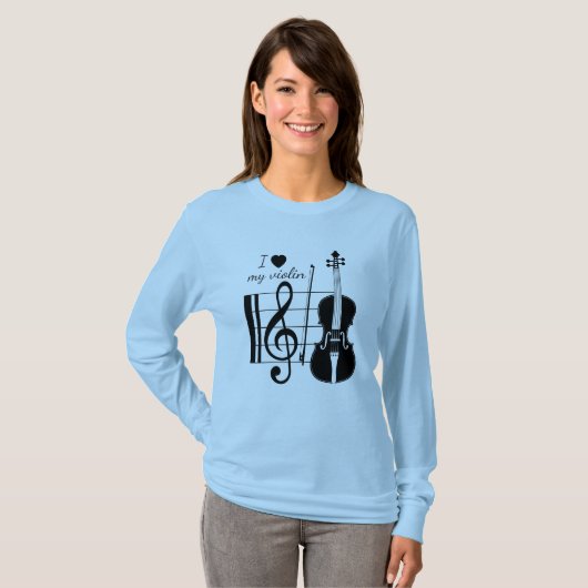 T-shirt violon (Devant entier)