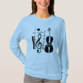 T-shirt violon (Devant)